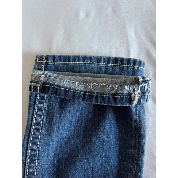 Miss Me Signature Boot Cut Bling Flap Pocket Medium Wash Jeans 27x29.5 *ALTERED* - Picture 8 of 16
